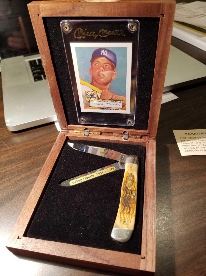 Case Mickey Mantle collector knife with card