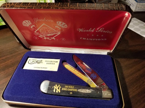 Case knife in box, Yankees 1996 World Series