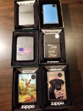 Zippo lighters in box, bid x 6