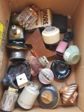 Lot of table lighters, ash tray