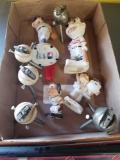 Baseball table lighters, Indians figurines