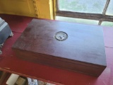 wood coin case