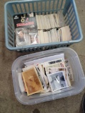 black and white photos, hockey cards