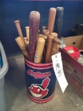mini ball bats, Cleveland Indians waste paper bin