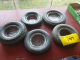 5 Goodyear and Firestone ash trays