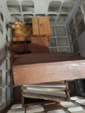 Toothpick dispensers, oak box with postcards