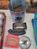 Ruger magazine, hunting license, ash tray, and more