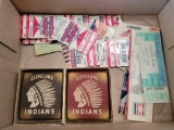 Cleveland Indians cigarette cases and tickets