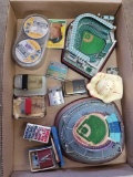 Collector lighters, baseball stadium figurines