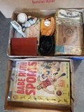 Babe Ruth comic book, assorted baseball collectibles