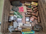.22 ammo 12ga ammo, belt buckles, early lighters