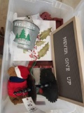 Tote of Christmas items