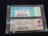1995 Cleveland Indians vs Oakland athletics upper box ticket, 1995 Indians vs Seattle Mariners upper