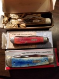 Case knives with boxes, bid x 3
