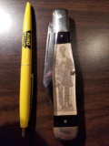 Canton cutlery knife with pic of President Lincoln