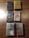Zippo lighters, bid x 6