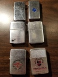 Zippo lighters, bid x 6