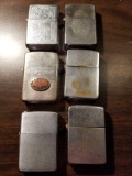 Zippo lighters, bid x 6