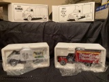 First Gear 52 GMC insulated van and 51 Ford F6 dry goods van