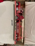 Nylint steel aerial hook and ladder fire truck