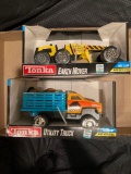 Tonka earth mover and utility truck