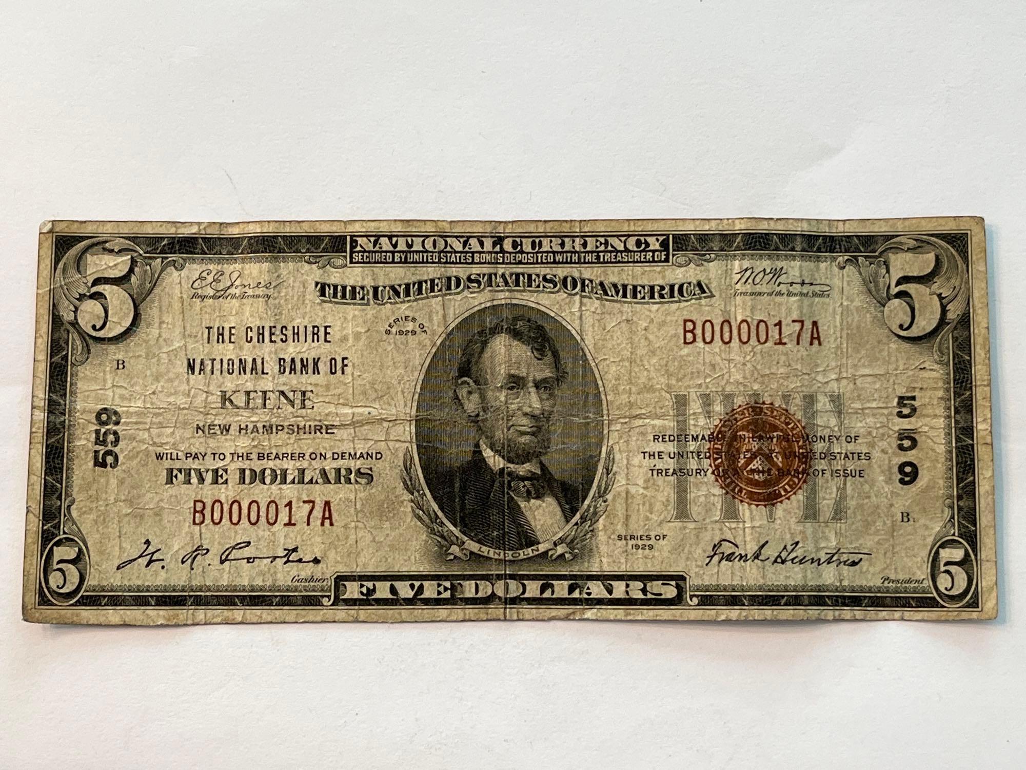 1929 Series $50 Federal Reserve National Bank Note Fine