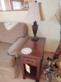 Winners Only Single Drawer Side Table and Lamp