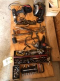 assorted hand and power tools