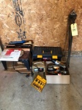 router table, toolbox and hardware
