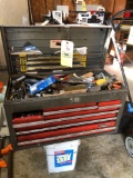 Craftsman tool chest with tools.