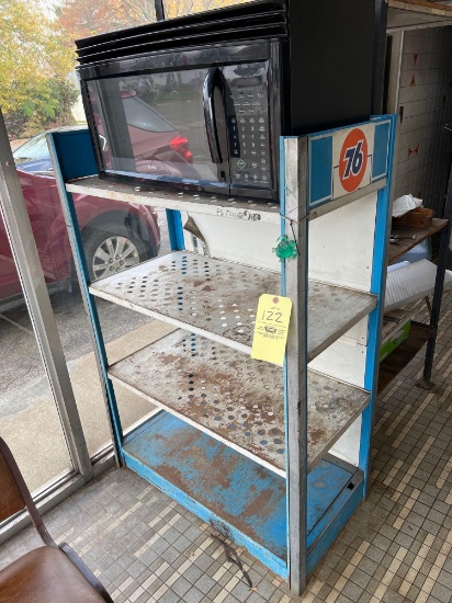 76 Advertising Metal Shelf and Microwave