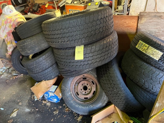 Assorted Tires, Some New, Some Old