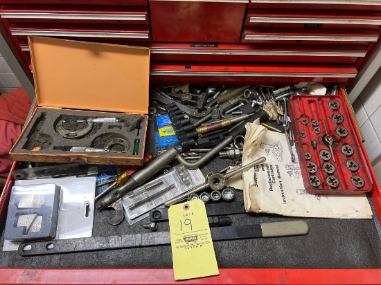 Tap and Die, Micrometers, Assorted Tooling
