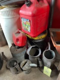 Gas Cans and Vintage Oil Cans