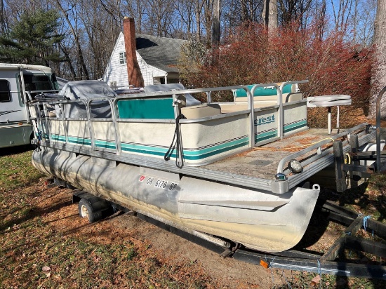 1997 Crest Sport 18ft Pontoon