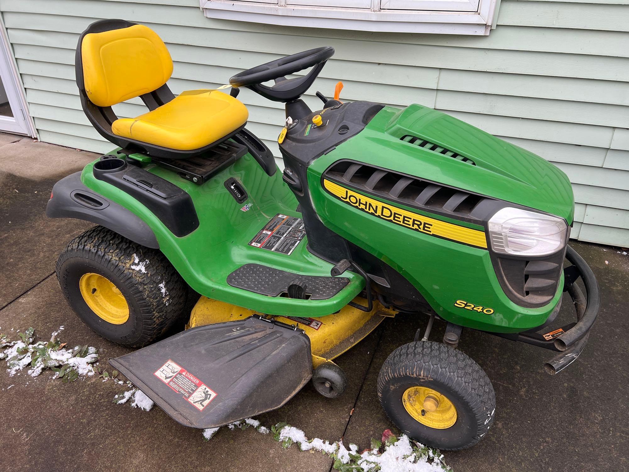 John Deere S240 Lawn Tractor, 222 42 Proxibid