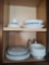 Assorted Contents in Kitchen Cabinets inc. Dishware, Utensils, Glassware, Pots , Pans