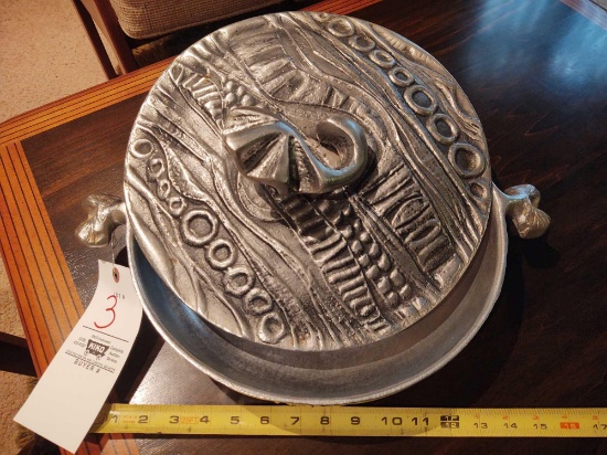 Don Drumm Cast Aluminum Covered Serving Piece