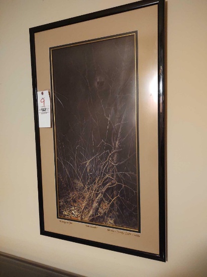 Personalized Artist Signed "Dark Encounter" Framed Print