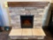 Quality Custom Real Stone Electric Fireplace with Reclaimed Wood Mantle