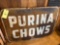 Early Purina Chows Metal Sign