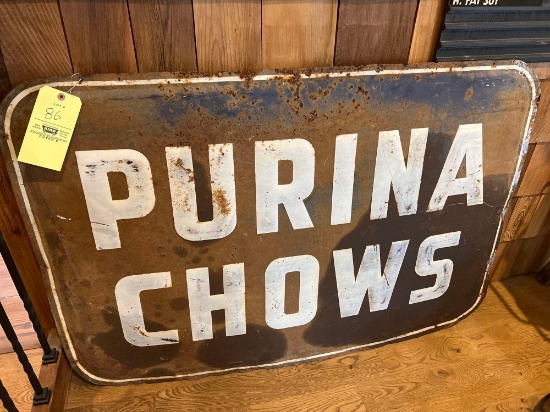 Early Purina Chows Metal Sign