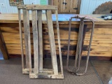 Antique Wood and Metal Cow Stanchions