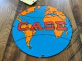 Porcelain CASE Globe Sign