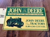 Porcelain John Deere Ande Rooney Sign