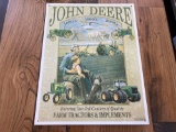 John Deere Metal Sign