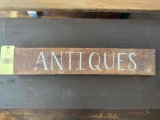 Reclaimed Wood Hand Painted Sign, Antiques