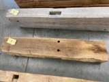 4ft 8in Hand Hewn Oak Barn Beam Hand Hewn