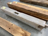 (2) 5ft 3in Hand Hewn Poplar Barn Beams