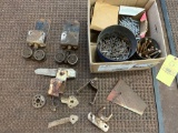 Early Hardware, Barn Door Rollers, Nails and Spikes